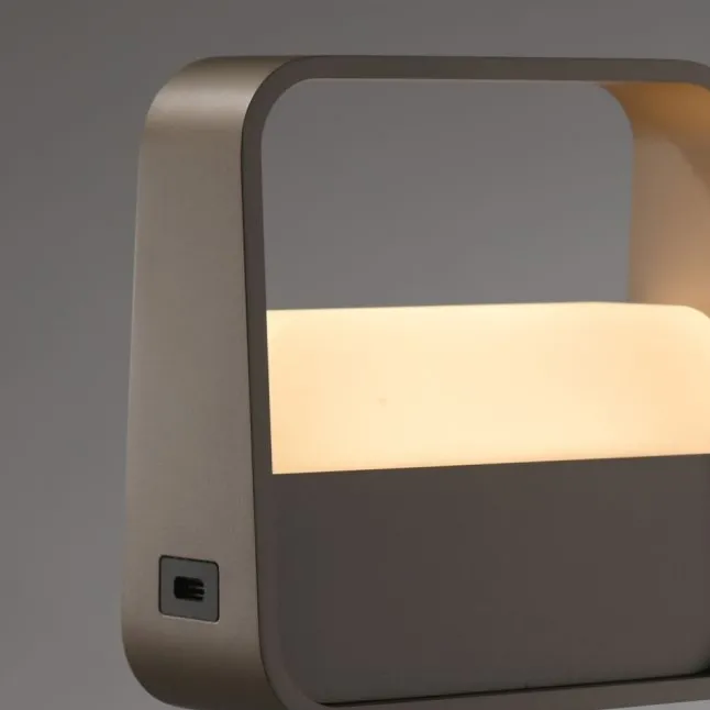Paul Neuhaus LED Tischleuchte Pure Go bronze Akku Touch USB
