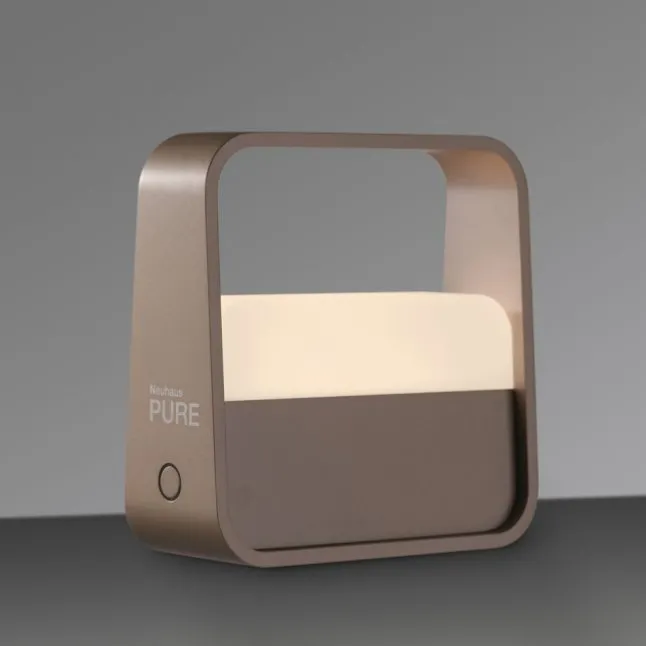 Paul Neuhaus LED Tischleuchte Pure Go bronze Akku Touch USB
