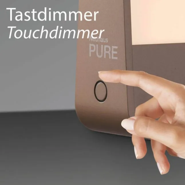 Paul Neuhaus LED Tischleuchte Pure Go bronze Akku Touch USB