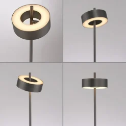 Paul Neuhaus LED Tischleuchte Q-ROTATE dark-metal brown Smarthome