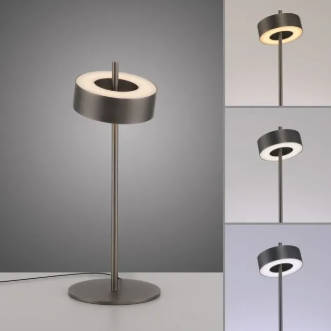 Paul Neuhaus LED Tischleuchte Q-ROTATE dark-metal brown Smarthome