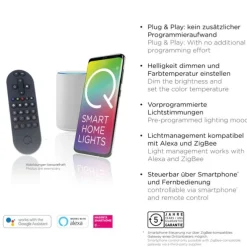 Paul Neuhaus, LED Tischleuchte, Q-Adriana, RGB, Smart Home