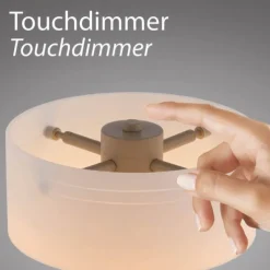 Paul Neuhaus LED Tischleuchte MARIKA, sand, Touchdimmer