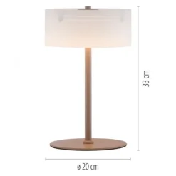 Paul Neuhaus LED Tischleuchte MARIKA, sand, Touchdimmer