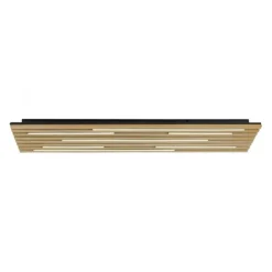 Paul Neuhaus LED Wand-Deckenleuchte Q-AKUSTIK Holz-natur Smarthome