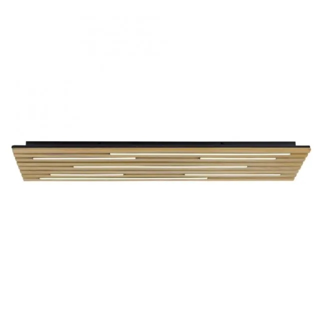 Paul Neuhaus LED Wand-Deckenleuchte Q-AKUSTIK Holz-natur Smarthome