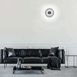 Paul Neuhaus LED Wand-Deckenleuchte PURE Vitrum grau Tronicdimmer