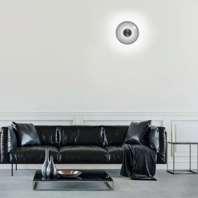 Paul Neuhaus LED Wand-Deckenleuchte PURE Vitrum grau Tronicdimmer