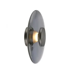 Paul Neuhaus LED Wand-Deckenleuchte PURE Vitrum grau Tronicdimmer