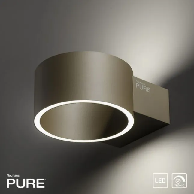 Paul Neuhaus LED Wandleuchte PURE Clipse bronce Tronicdimmer