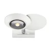 Paul Neuhaus LED Wandleuchte PURE Oculis, snow, dimmbar, dreh+schwenkbar