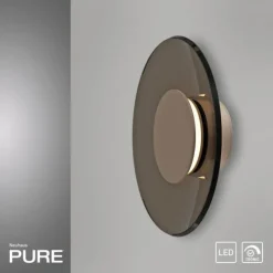 Paul Neuhaus LED Wandleuchte Pure Moon bronce Tronicdimmer