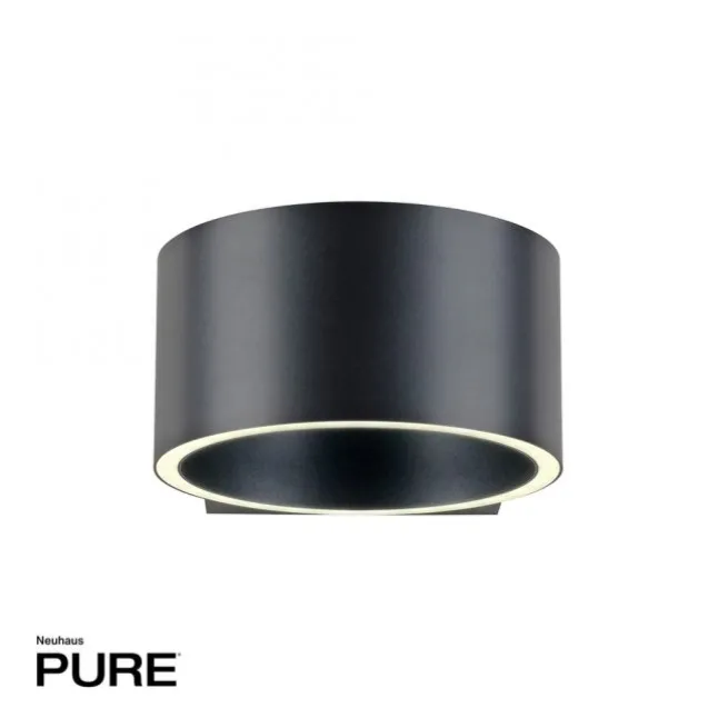 Paul Neuhaus LED Wandleuchte PURE Clipse mystic grey Tronicdimmer