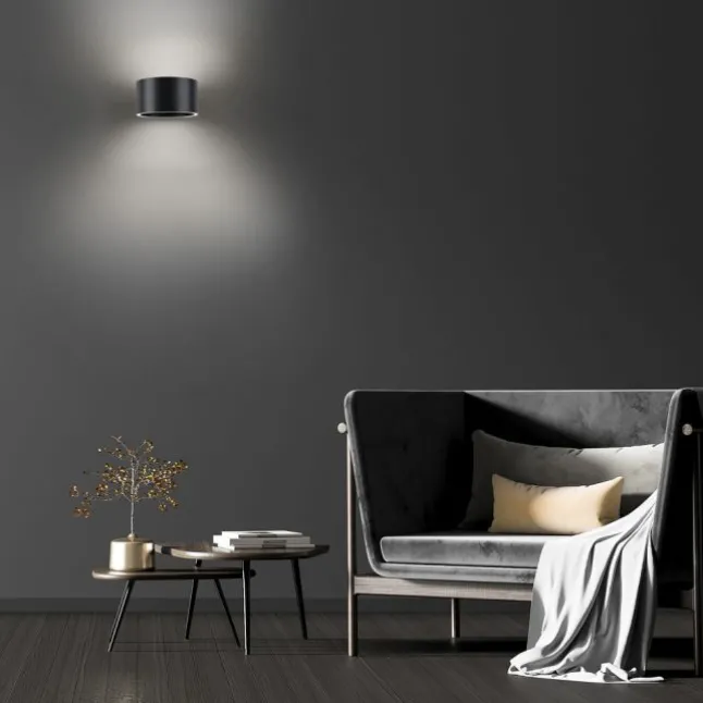 Paul Neuhaus LED Wandleuchte PURE Clipse mystic grey Tronicdimmer
