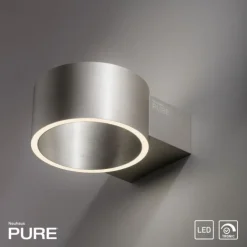 Paul Neuhaus LED Wandleuchte PURE Clipse diamond (alu) Tronicdimmer