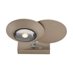 Paul Neuhaus LED Wandleuchte PURE Oculis, bronce, dimmbar, dreh+schwenkbar