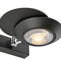 Paul Neuhaus LED Wandleuchte PURE Oculis, black pearl, dimmbar, dreh+schwenkbar