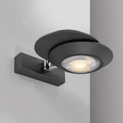 Paul Neuhaus LED Wandleuchte PURE Oculis, black pearl, dimmbar, dreh+schwenkbar