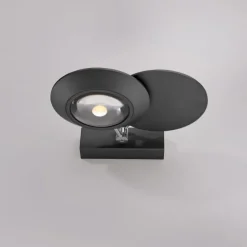 Paul Neuhaus LED Wandleuchte PURE Oculis, black pearl, dimmbar, dreh+schwenkbar