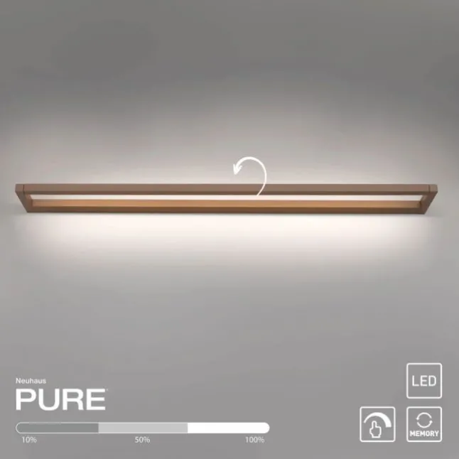 Paul Neuhaus LED Wandleuchte PURE Puro bronce Touchdimmer drehbar