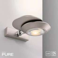 Paul Neuhaus LED Wandleuchte PURE Oculis, diamond, dimmbar, dreh+schwenkbar