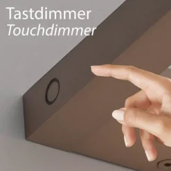 Paul Neuhaus LED Wandleuchte PURE Puro bronce drehbar Touchdimmer