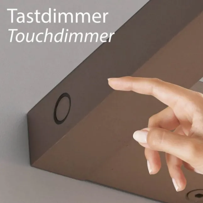Paul Neuhaus LED Wandleuchte PURE Puro bronce drehbar Touchdimmer