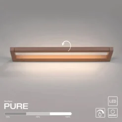 Paul Neuhaus LED Wandleuchte PURE Puro bronce drehbar Touchdimmer