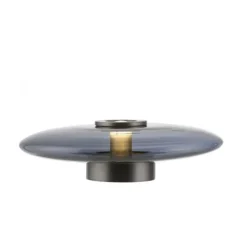 Paul Neuhaus LED Wand- und Deckenleuchte PURE Vitrum platin (grau) Rauchglas