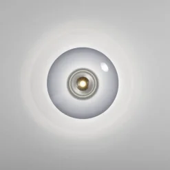 Paul Neuhaus LED Wand- und Deckenleuchte PURE Vitrum platin (grau) Rauchglas
