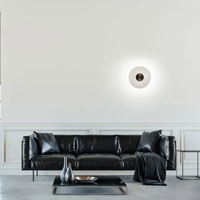 Paul Neuhaus LED Wand- und Deckenleuchte PURE Vitrum dark-metal brown