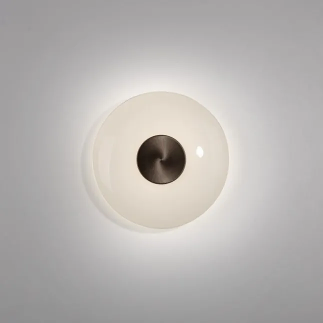 Paul Neuhaus LED Wand- und Deckenleuchte PURE Vitrum dark-metal brown