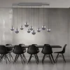 Paul Neuhaus Pendelleuchte PURE E-Infinity, mystic grey mit e-Slide Funktion