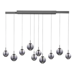 Paul Neuhaus Pendelleuchte PURE E-Infinity, mystic grey mit e-Slide Funktion