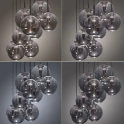Paul Neuhaus Pendelleuchte PURE E-Infinity, mystic grey mit e-Slide Funktion