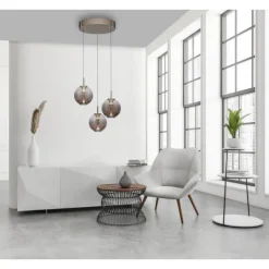 Paul Neuhaus Pendelleuchte PURE E-Infinity bronce mit e-Lift Funktion