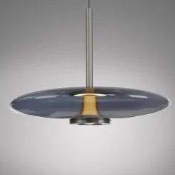 Paul Neuhaus Pendelleuchte PURE E-Vitrum platin (grau) elektrisch