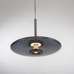 Paul Neuhaus Pendelleuchte PURE E-Vitrum platin (grau) elektrisch