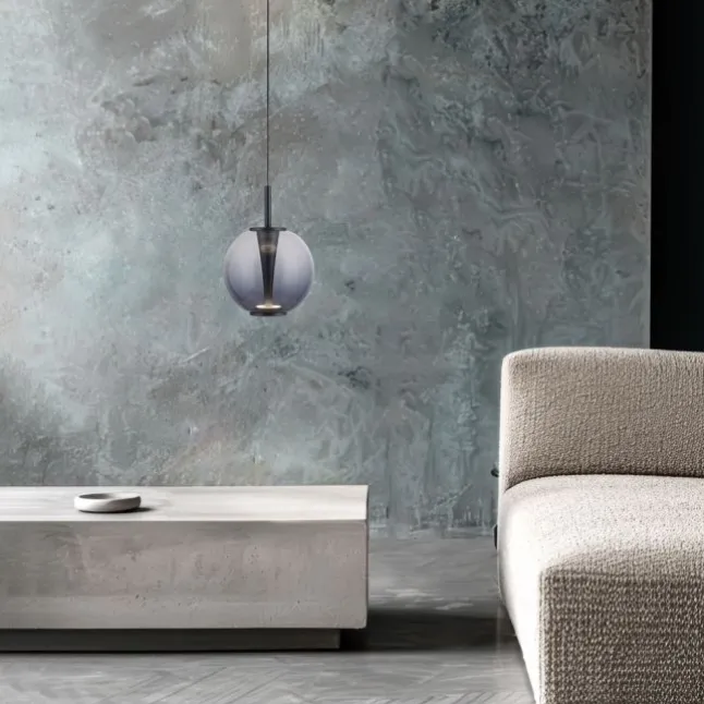 Paul Neuhaus Pendelleuchte PURE Infinity mystic grey, Comfort Lift Funktion