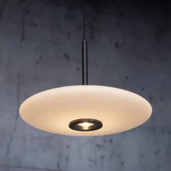 Paul Neuhaus Pendelleuchte PURE E-Vitrum dark-metal brown elektrisch