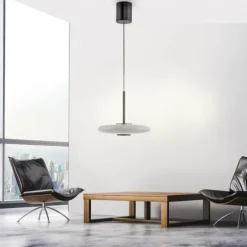 Paul Neuhaus Pendelleuchte PURE E-Vitrum dark-metal brown elektrisch