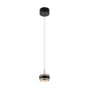 Paul Neuhaus Pendelleuchte PURE Falling Rings, black pearl / diamond