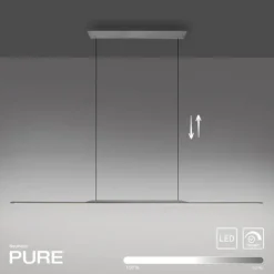 Paul Neuhaus Pendelleuchte PURE Surface platin (grau) 160x25 höhenverstellbar