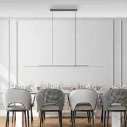 Paul Neuhaus Pendelleuchte PURE Surface platin (grau) 160x25 höhenverstellbar