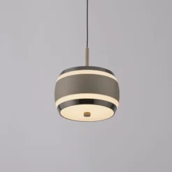 Paul Neuhaus Pendelleuchte PURE Falling Rings, bronce dark chrome