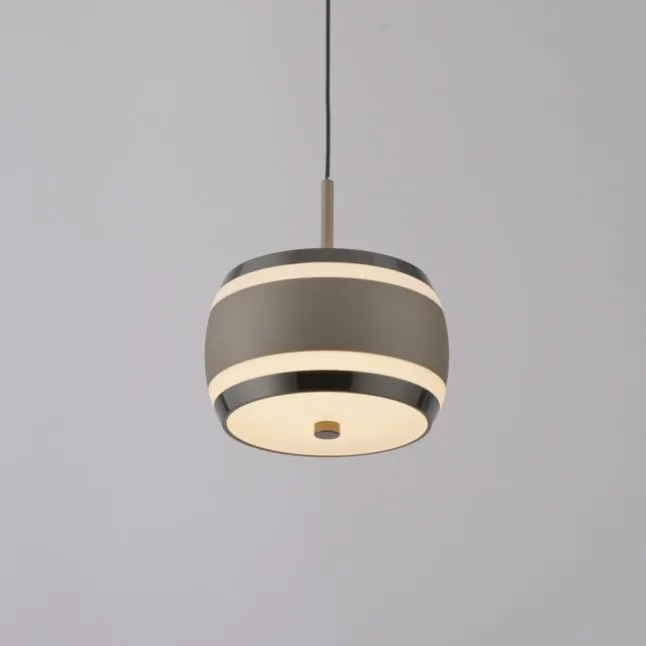 Paul Neuhaus Pendelleuchte PURE Falling Rings, bronce dark chrome