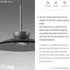 Paul Neuhaus Pendelleuchte PURE Moon platin (grau) höhenverstellbar 3-flammig