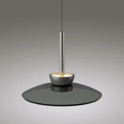 Paul Neuhaus Pendelleuchte PURE Moon platin (grau) höhenverstellbar 3-flammig