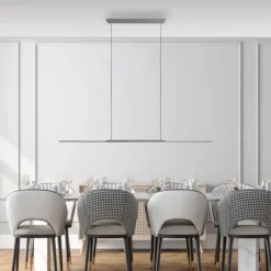 Paul Neuhaus Pendelleuchte PURE Surface platin (grau) 125x25 höhenverstellbar