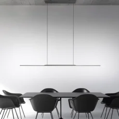 Paul Neuhaus Pendelleuchte PURE Surface platin (grau) 125x25 höhenverstellbar